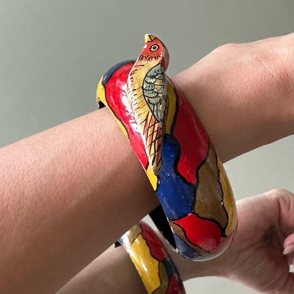 Colourful Bird Figure Bracelet